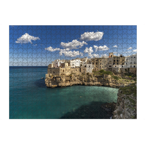Puzzle Ravensburger "Strand von Polignano a Mare" artboxONE - Natur,Reise - Italien,Italy,Ita,Apulia,Apulien,Puglia,Süditalien,Polignano a mare,Adria
