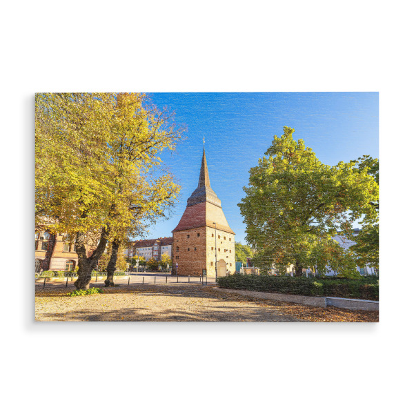 Holzbild "Steintor im Herbst" artboxONE - Städte,Reise,Architektur