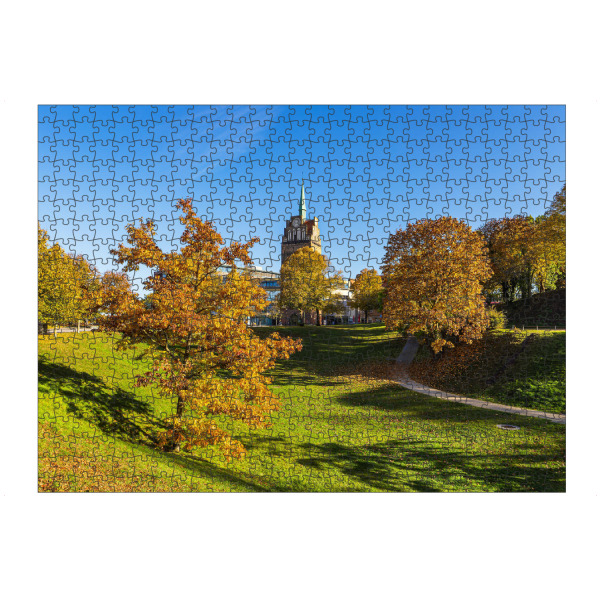 Puzzle Ravensburger "Herbst am Kröpeliner Tor" artboxONE - Städte,Natur,Reise,Architektur