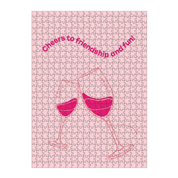 artboxONE Puzzle "Cheers to friendship" artboxONE - Typografie,Essen & Trinken / Alkohol