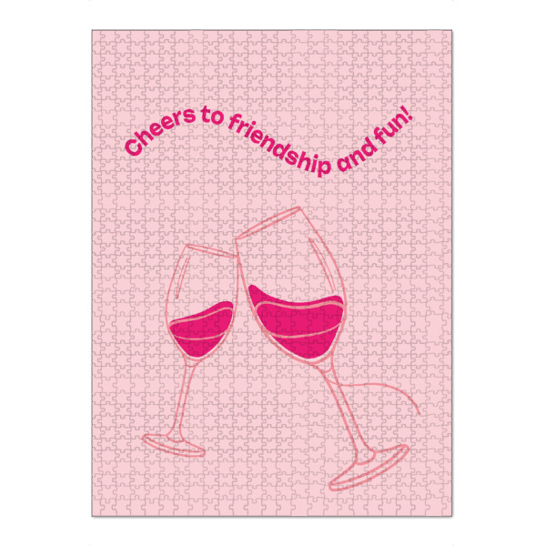 Puzzle Ravensburger "Cheers to friendship" artboxONE - Typografie,Essen & Trinken / Alkohol
