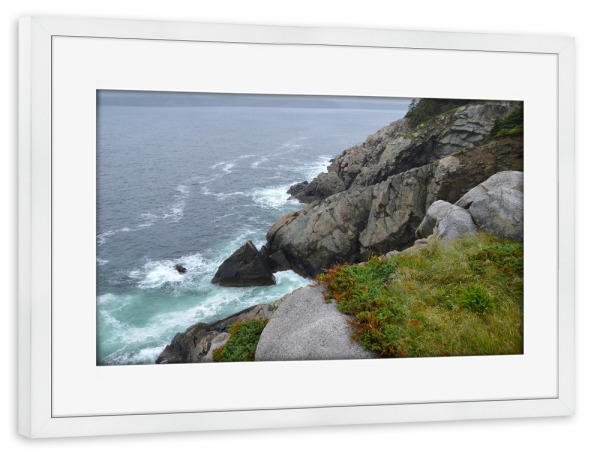 Poster mit Rahmen weiß "The Wild Coast of Nova Scotia" artboxONE - Natur,Reise,Reise / Strand und Meer,Reise / Länder