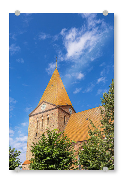 Acrylglasbild "St.-Paulus-Kirche in Schwaan" artboxONE - Reise,Architektur