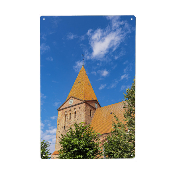 Holzbild "St.-Paulus-Kirche in Schwaan" artboxONE - Reise,Architektur