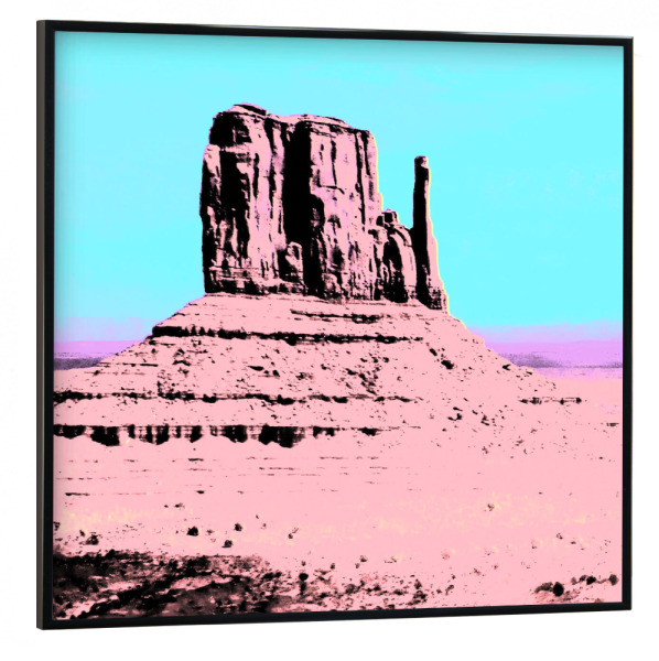 Poster mit schwarzem Rahmen 30x30 cm "Monument Valley Triptychon left" artboxONE - Natur,Reise,Reise / Länder