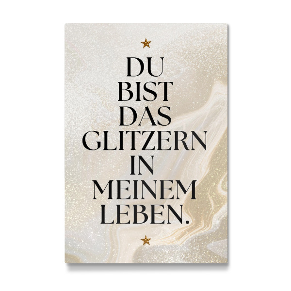 Galerie-Print "Du bist das Glitzern" 30x20 cm artboxONE