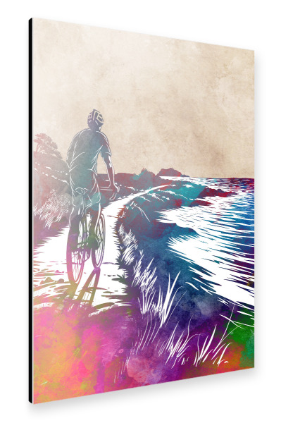 Alu-Dibond "Fahrradsportkunst P" 75x50 cm artboxONE