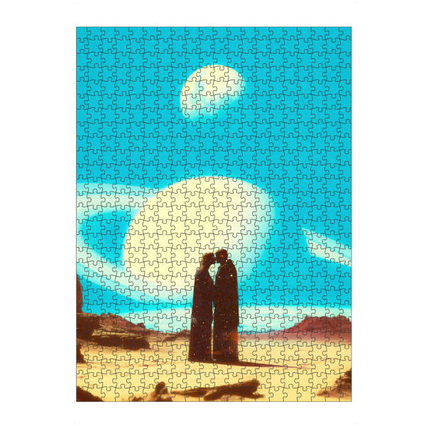 Puzzle Ravensburger "Sich auf dem Mars verlieben" artboxONE - Menschen,Liebe,Für Mama,Galaxy