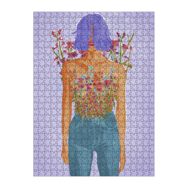 artboxONE Puzzle "Blühende Weiblichkeit" artboxONE - Floral,Menschen,Liebe,Fashion,Für Mama