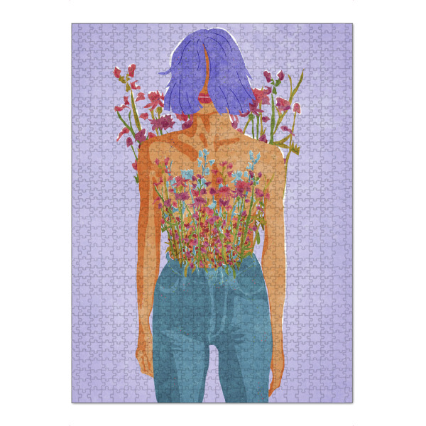 Puzzle Ravensburger "Blühende Weiblichkeit" artboxONE - Floral,Menschen,Liebe,Fashion,Für Mama