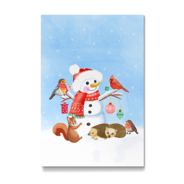 Galerie-Print "Weihnachts-Schneemann" 75x50 cm artboxONE