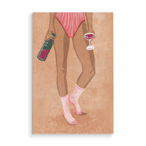 Wein und Socken