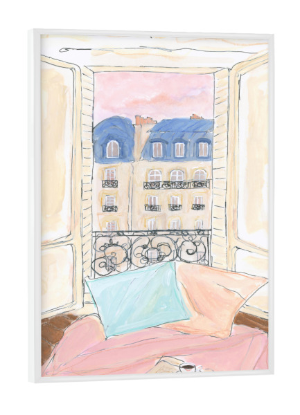 Poster mit weißem Rahmen "Gemütliche Wohnung" artboxONE - Essen & Trinken,Architektur,Städte / Paris,Liebe,Für Mama