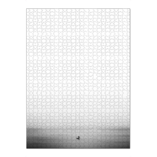 Puzzle Ravensburger "A lone sailor" artboxONE - Reise,Abstrakt,Schwarzweiß,Reise / Strand und Meer,Reise / Länder