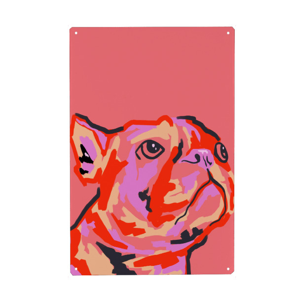 Holzbild "Pawsitiv geflickt" artboxONE - Tiere