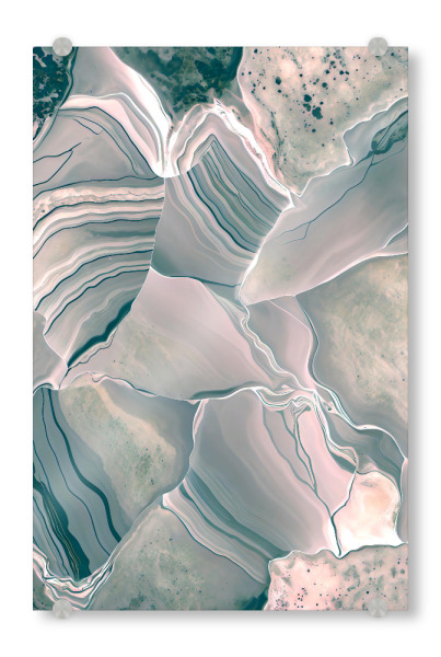 Acrylglasbild "Achat-Glühen" artboxONE - Abstrakt