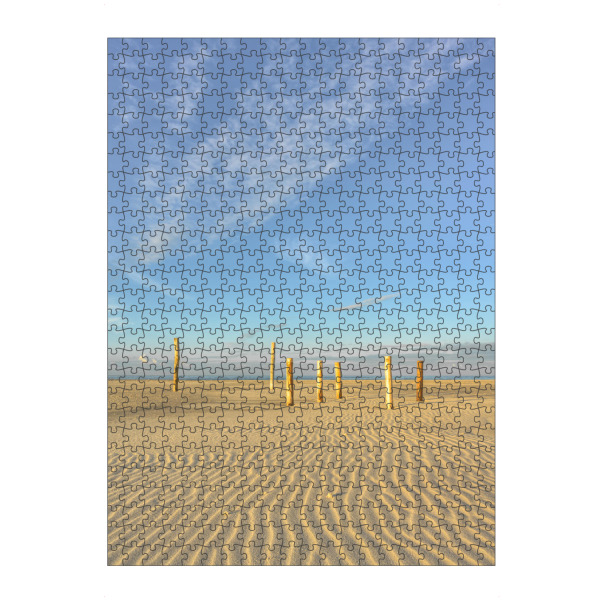 artboxONE Puzzle "Pfähle auf dem Amrumer Kniepsand" artboxONE - Natur,Reise,Reise / Strand und Meer