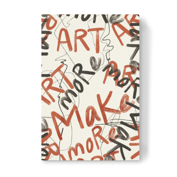 Leinwandbild "Machen Sie mehr Kunst" artboxONE - Typografie,Abstrakt,Streetart - Kunst,Künstler,Kunst,Künstler,Streetart,Zitat,Urban,Abstrakt,Abstrakt