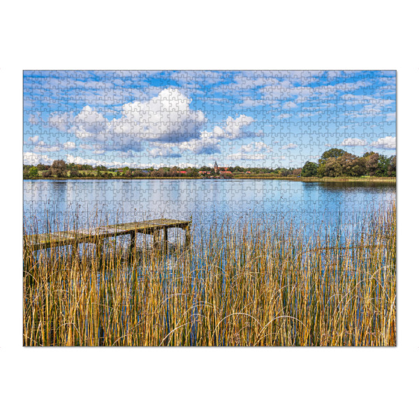Puzzle Ravensburger "Schilf und Steg in Serrahn" artboxONE - Natur,Reise