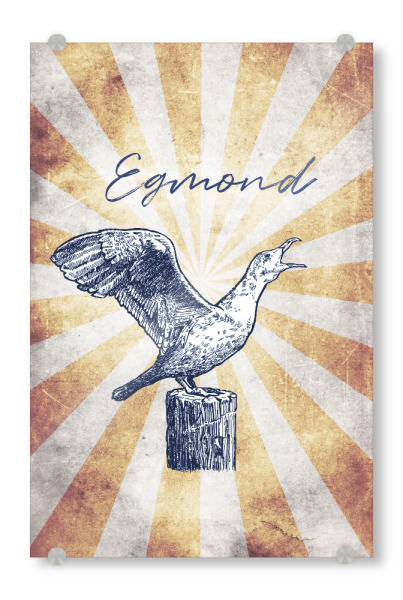 Acrylglasbild "Egmond vintage" artboxONE - Reise,Tiere,Reise / Strand und Meer,Reise / Länder