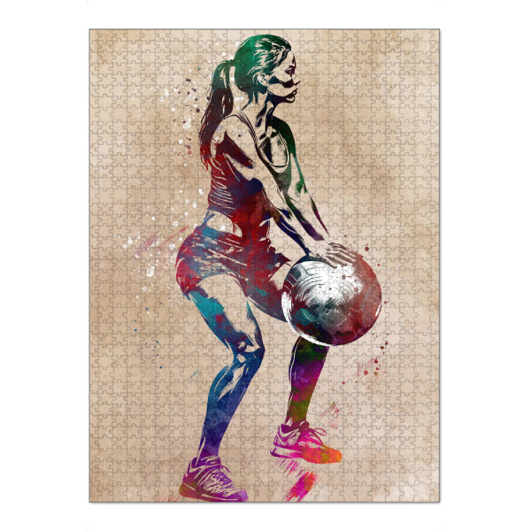 Puzzle Ravensburger "Fitness Gymnastik Sport Kunst F" artboxONE - Sport,Sport / Motivation - Fitness,Gymnastik,Gymnastik,Bewegung,Sport,Grafik