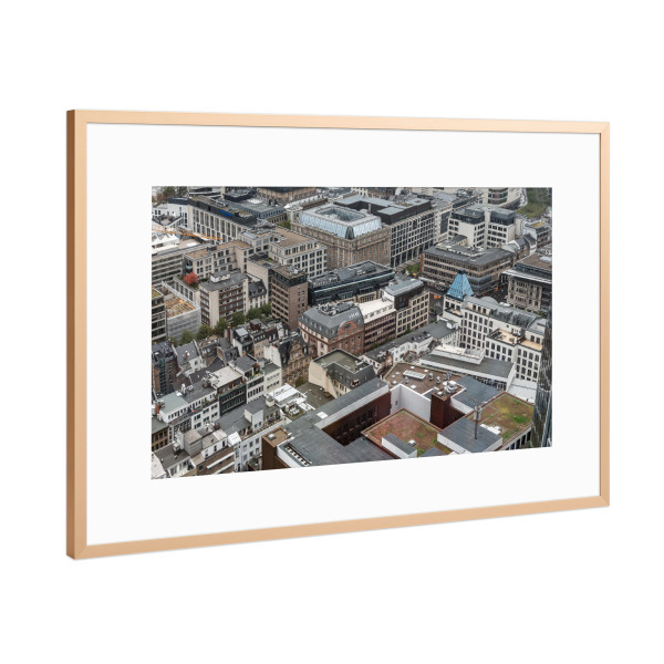 Poster mit Rahmen Kupfer "Frankfurts Glanz Architektur" artboxONE - Architektur,Städte / Frankfurt,Reise / Länder