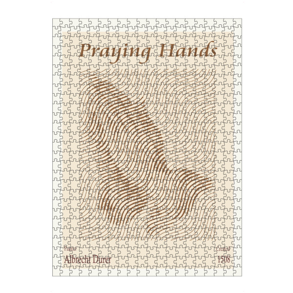 Puzzle Ravensburger "Betende Hände von Albrecht Dürer" artboxONE - Abstrakt