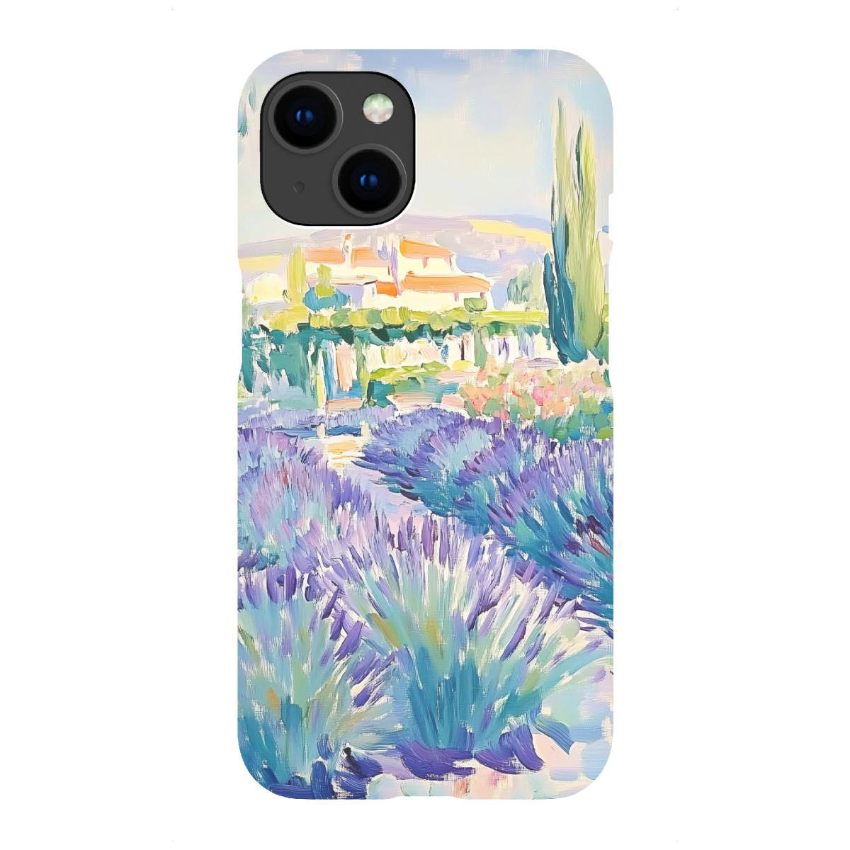 "Abstraktes Lavendelfeld"für iPhone - Premium-Case Handyhülle artboxONE
