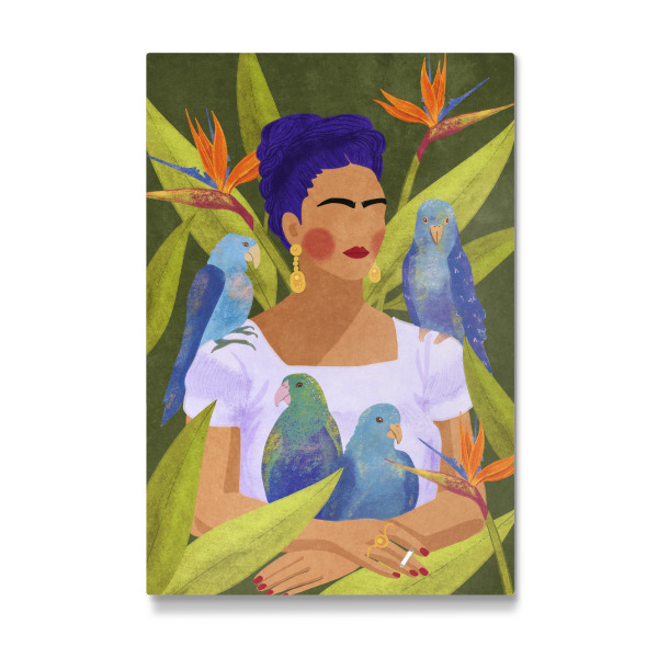 Galerie-Print "Frida mit Papageien" 75x50 cm artboxONE