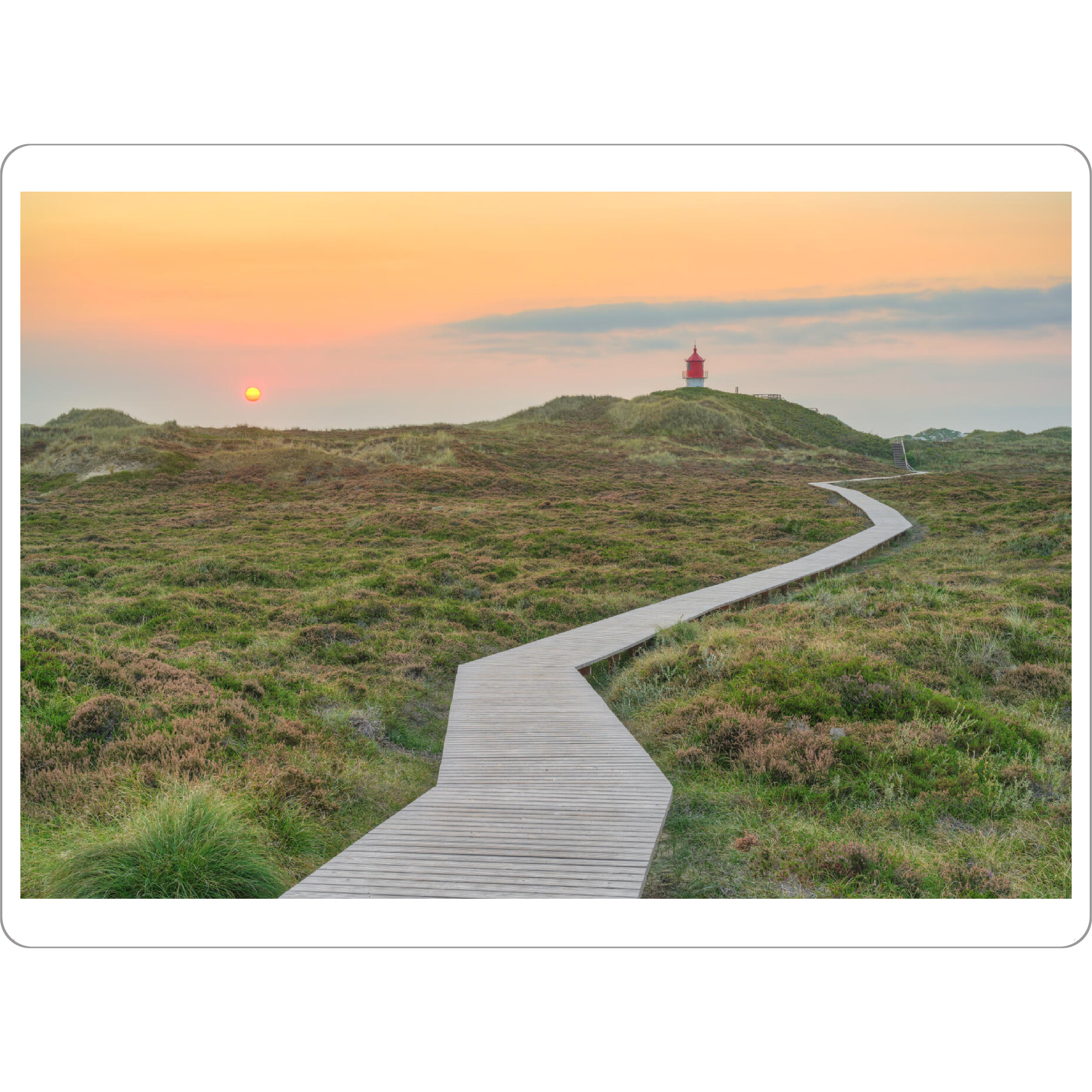 Tischset "Quermarkenfeuer auf Amrum" artboxONE - Natur,Reise,Reise / Strand und Meer