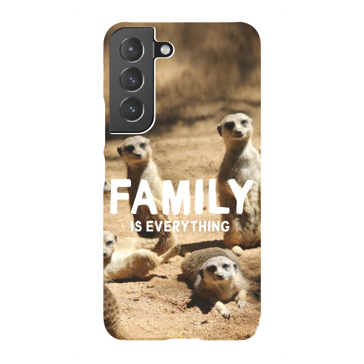 "Erdmännchen Family is everything"für Samsung Galaxy - Premium-Case Handyhülle artboxONE