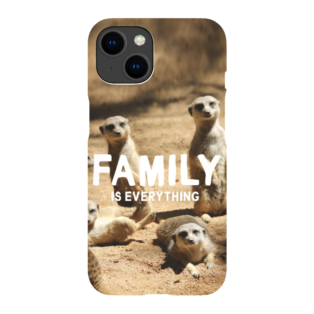 "Erdmännchen Family is everything"für iPhone - Premium-Case Handyhülle artboxONE