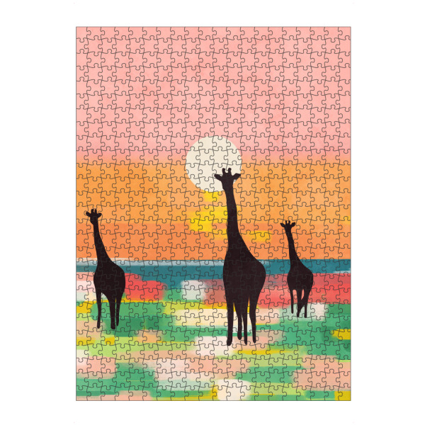 Puzzle Ravensburger "Abendspaziergang in der Savanne" artboxONE - Reise