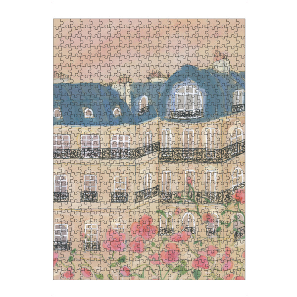 Puzzle Ravensburger "Sonnenuntergang über Paris" artboxONE - Floral,Architektur,Städte / Paris,Für Mama