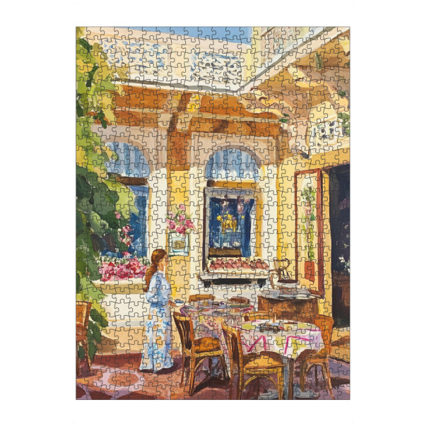 artboxONE Puzzle "Café in Indien" artboxONE - Reise,Essen & Trinken,Abstrakt,Reise / Asien