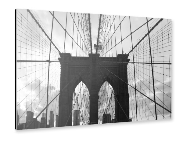 Alu-Dibond "Die Brooklyn Bridge" 30x20 cm artboxONE