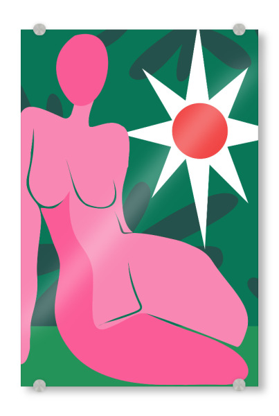 Acrylglasbild "Rosa Träumerei" artboxONE - Abstrakt