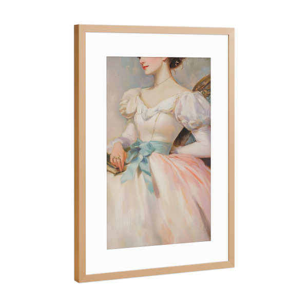 Poster mit Rahmen Kupfer "Viktorianisches Kleid" artboxONE - Film,Menschen,Liebe,Fashion,Für Mama