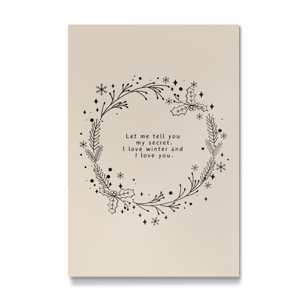 Galerie-Print "Ich liebe den Winter" 30x20 cm artboxONE