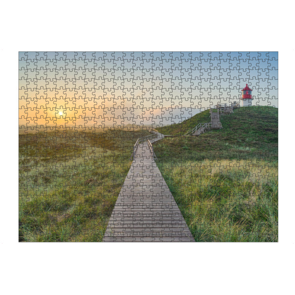 Puzzle Ravensburger "Quermarkenfeuer Norddorf auf Amrum" artboxONE - Reise,Architektur,Reise / Strand und Meer