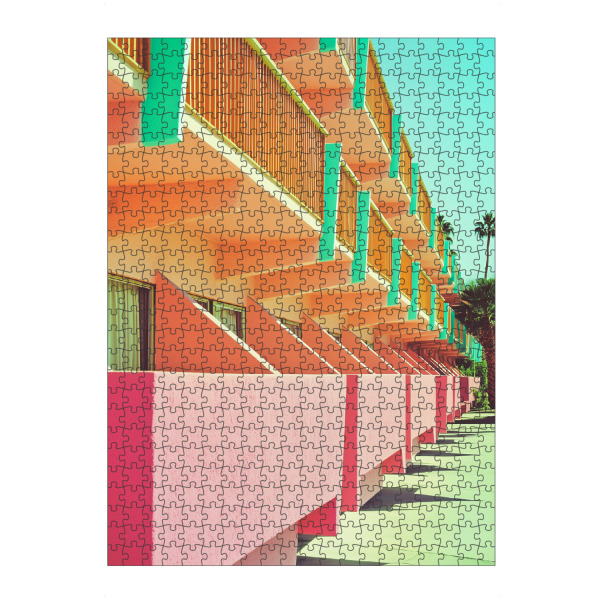 artboxONE Puzzle "Palm Springs Retro Hotel Flair" artboxONE - Architektur,Geometrie,Reise / Länder