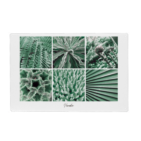 Holzbild "Green Collage" artboxONE - Natur,Floral,Für Mama