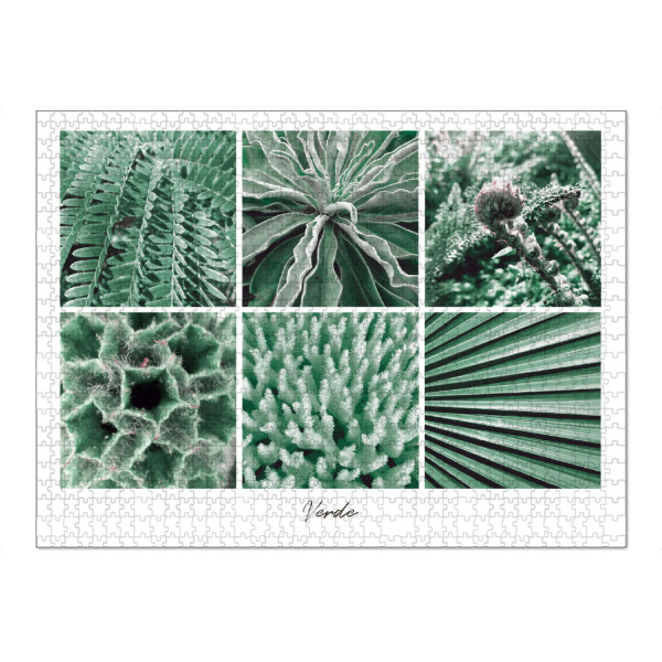 Puzzle Ravensburger "Green Collage" artboxONE - Natur,Floral,Für Mama