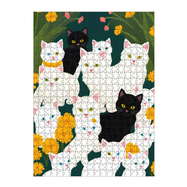 Puzzle Ravensburger "Katzen-Treffengruppe" artboxONE - Tiere