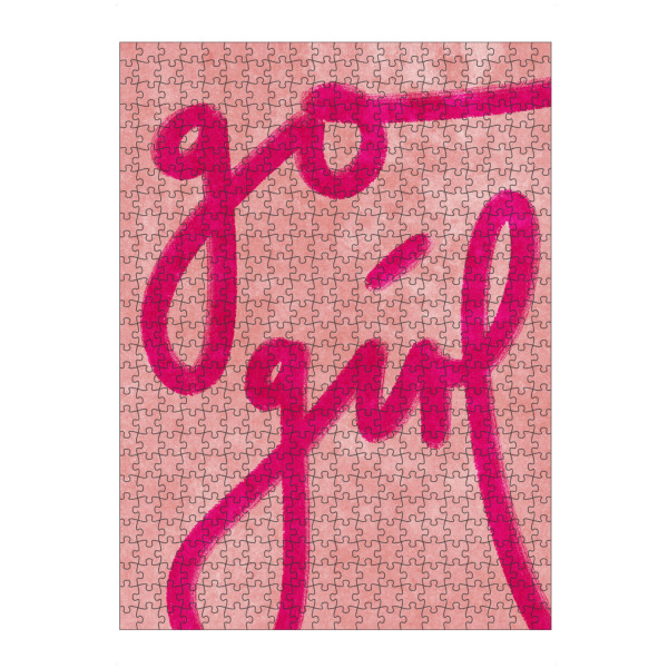 Puzzle Ravensburger "Go Girl" artboxONE - Typografie,Für Kinder,Liebe,Fashion,Für Mama