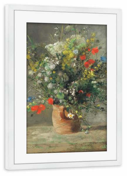 Poster mit Rahmen weiß "Blumen in der Vase" artboxONE - Floral,Liebe,Für Mama,Für Papa