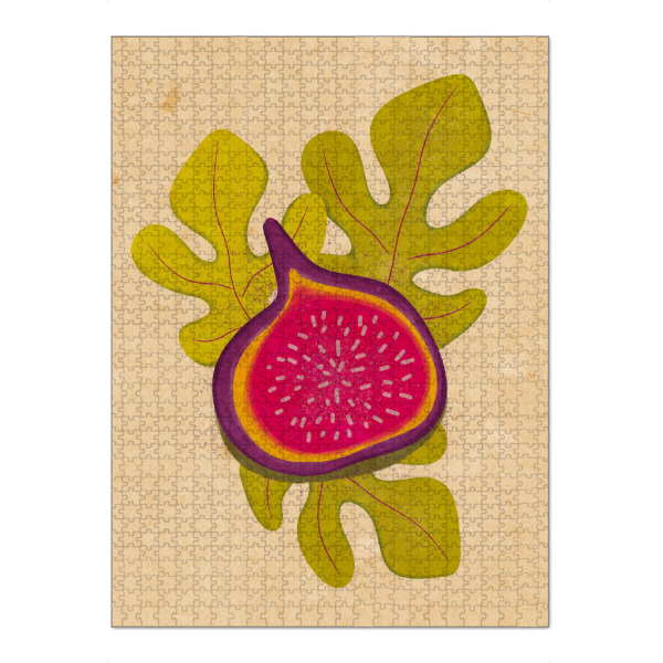 Puzzle Ravensburger "Eine Feige" artboxONE - Natur,Floral,Essen & Trinken,Für Mama,Essen & Trinken / Obst & Gemüse