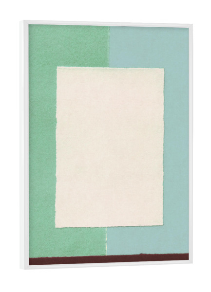 Poster mit weißem Rahmen "Galitsyna - Geometry - Green" artboxONE - Abstrakt,Geometrie