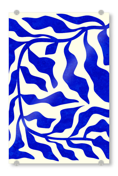 Acrylglasbild "Indigo-Eleganz" artboxONE - Floral