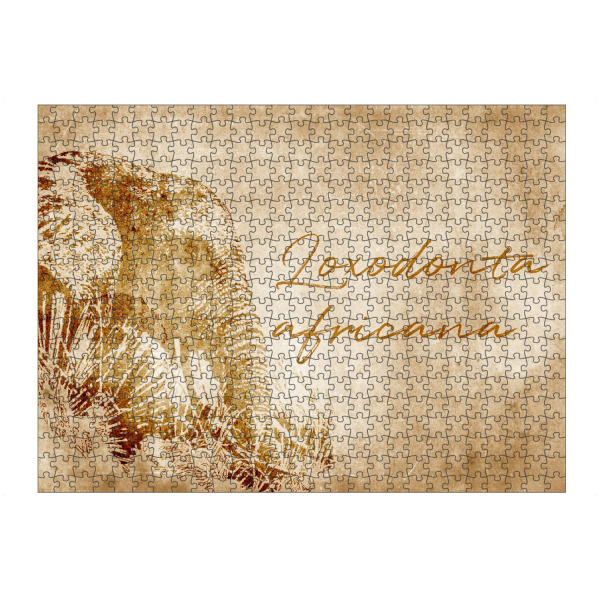 Puzzle Ravensburger "Elephant vintage" artboxONE - Reise,Tiere,Reise / Afrika,Reise / Länder